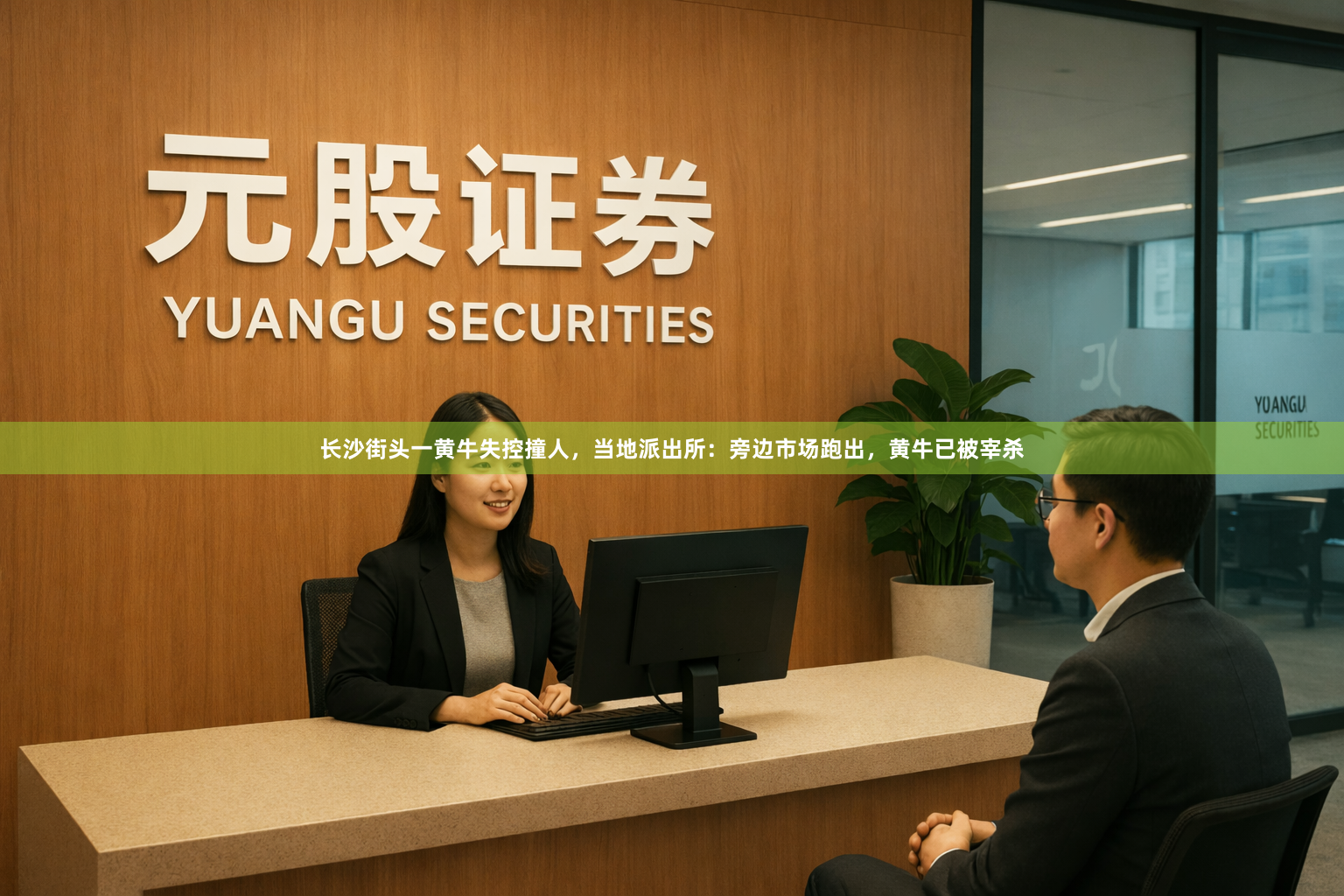 长沙街头一黄牛失控撞人，当地派出所：旁边市场跑出，黄牛已被宰杀