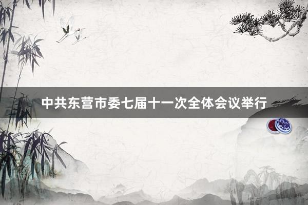 中共东营市委七届十一次全体会议举行