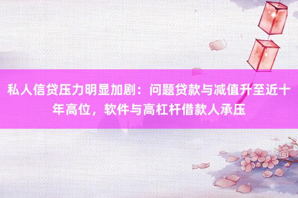 私人信贷压力明显加剧：问题贷款与减值升至近十年高位，软件与高杠杆借款人承压