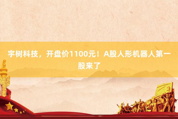 宇树科技,开盘价1100元!A股人形机器人第一股来了