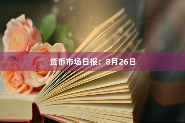 货币市场日报：8月26日